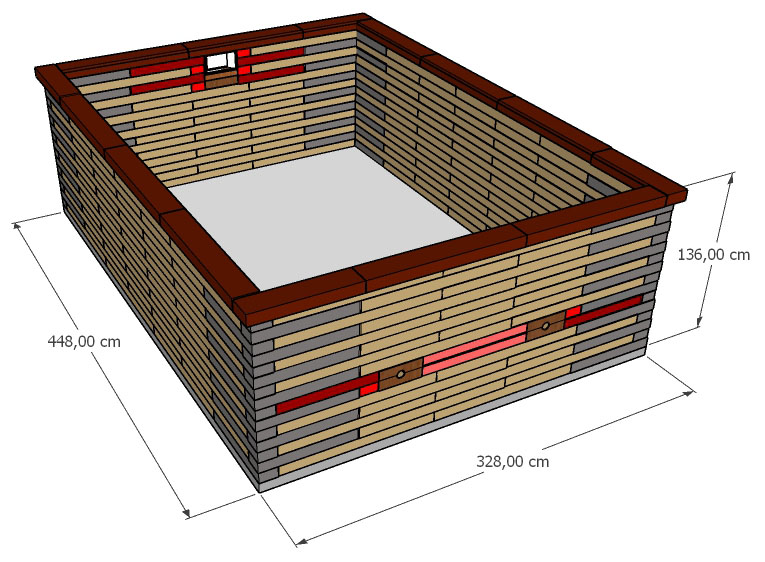 Pisciz 450 enterree, semi-enterree