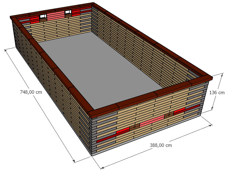 Pisciz 750 enterree, semi-enterree