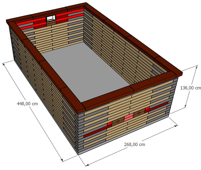 Pisciz N450 enterrée, semi-enterrée
