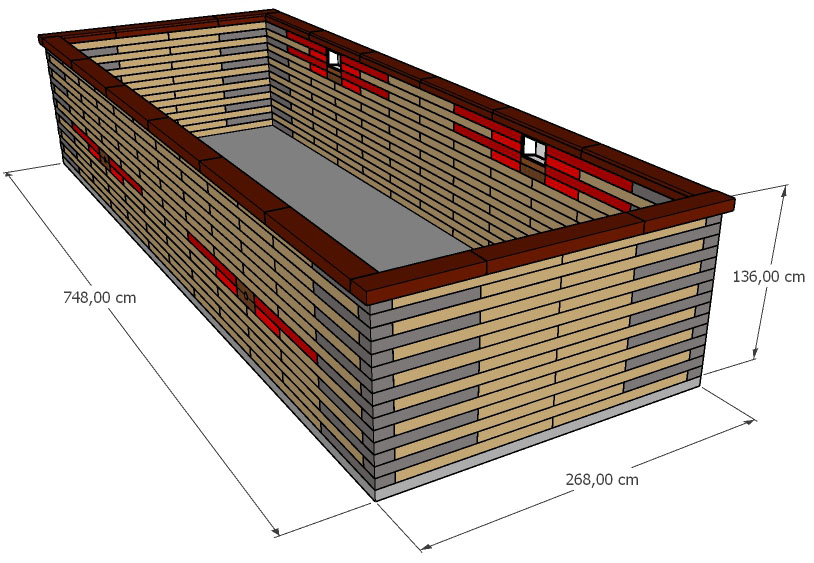 Pisciz N750 enterree, semi-enterree