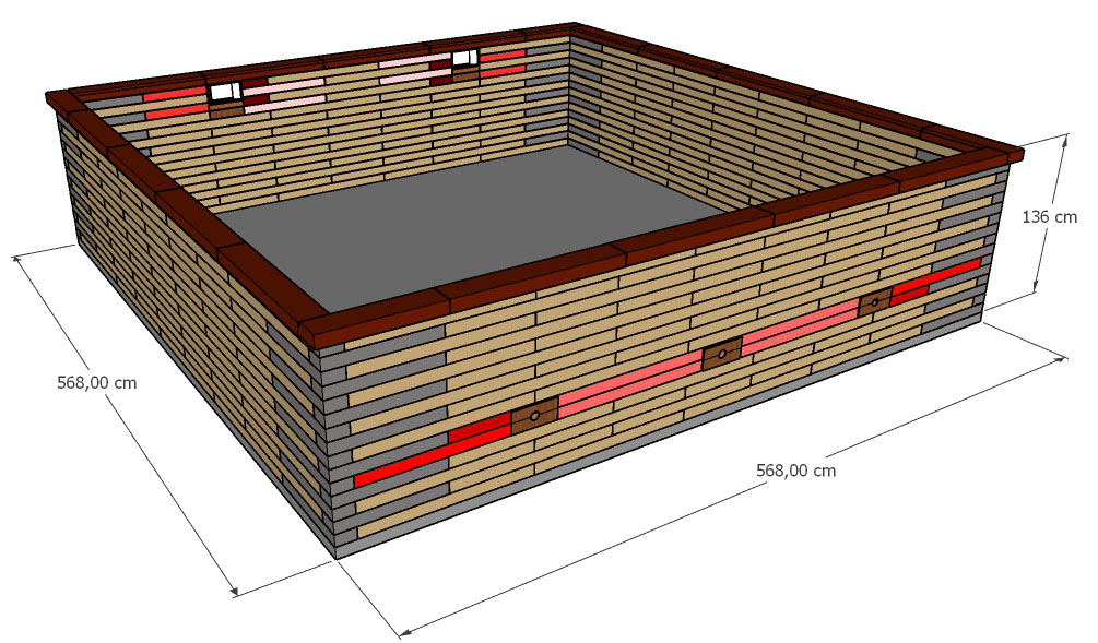 Pisciz C570 enterree, semi-enterree