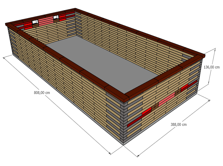 Pisciz 810 dimensions dalle pose enterree