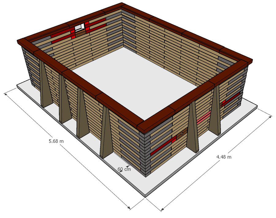 Pose 1/3 enterrée ou hors-sol