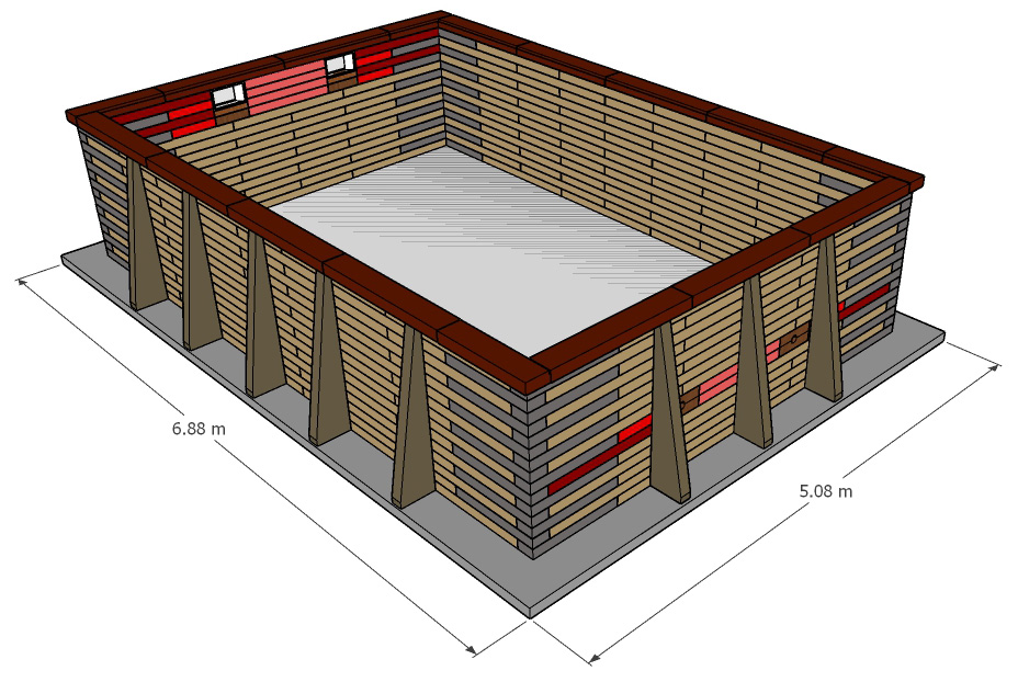 Pose 1/3 enterrée ou hors-sol