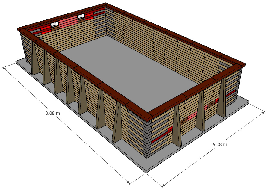 Pose 1/3 enterrée ou hors-sol