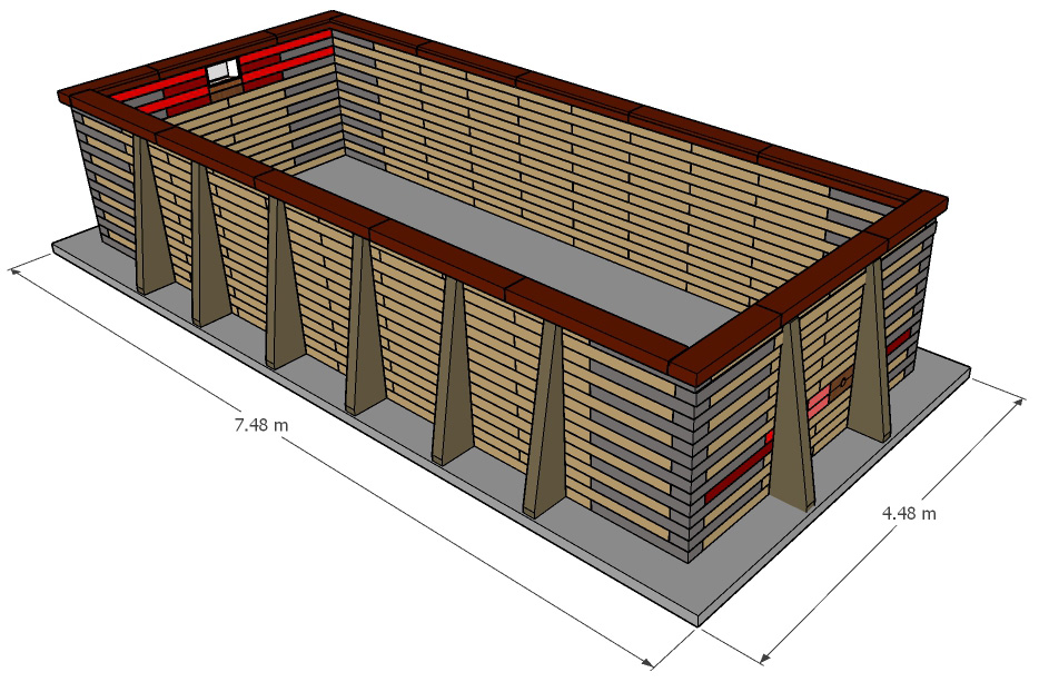 Pose 1/3 enterrée ou hors-sol